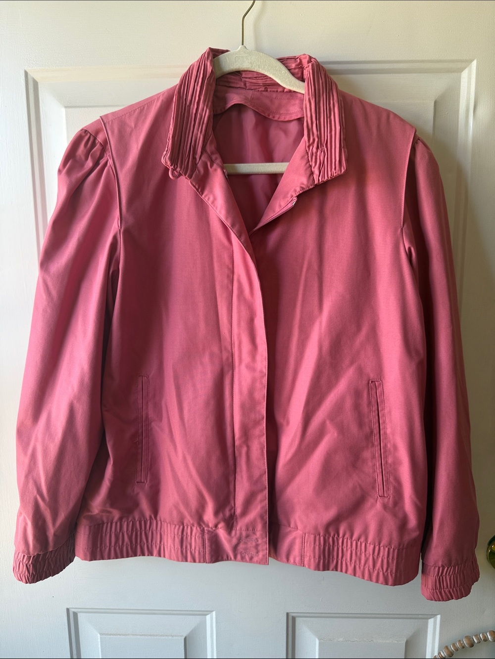 Vintage London Fog Classic Women's Pink Jacket - Stylish Lightweight Coat
